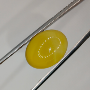 Natural Yellow Aqeeq Stone 28 Carat